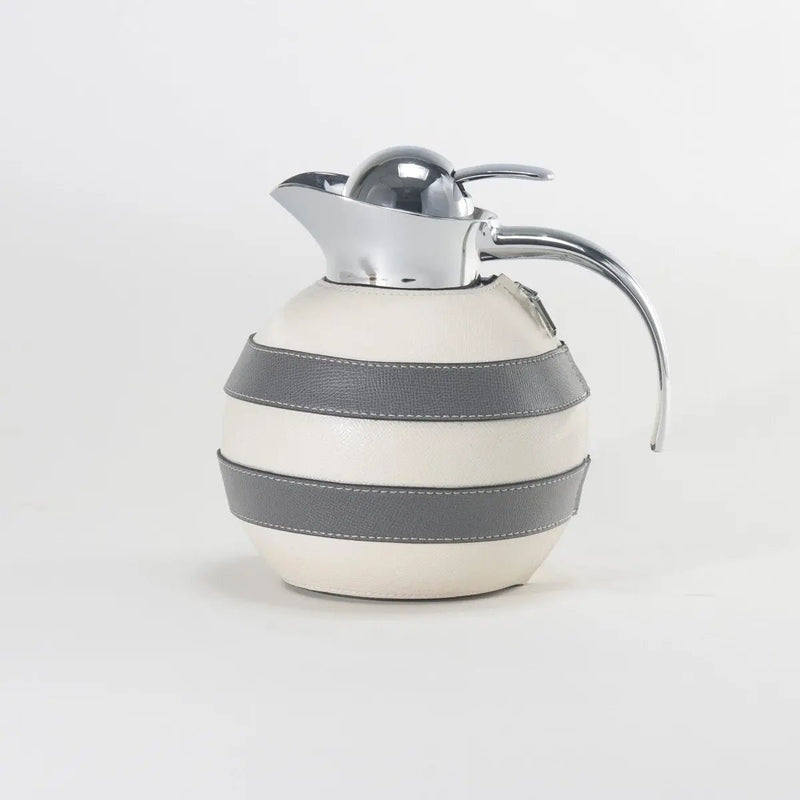 Leather Thermo Jug | Beige & Grey — image 3