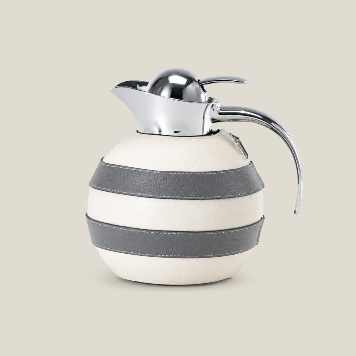 Water Jugs Leather Thermo Jug | Beige & Grey - Daamaira Home and Living Ltd