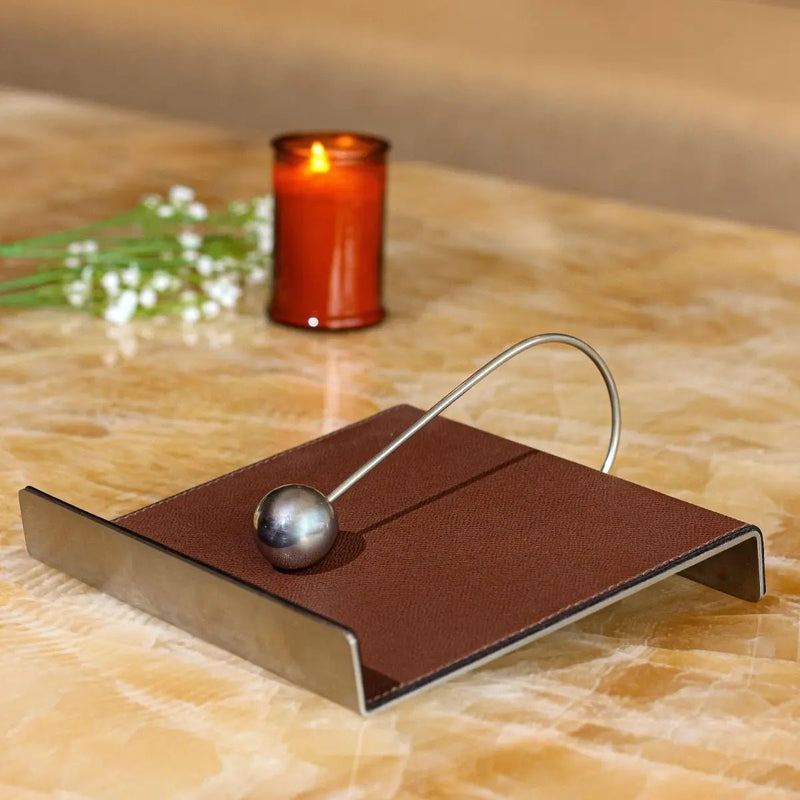 Leather Tissue Holder - Coffee — image 3