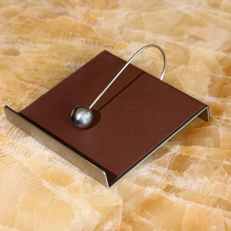 Leather Tissue Holder - Coffee — image 4