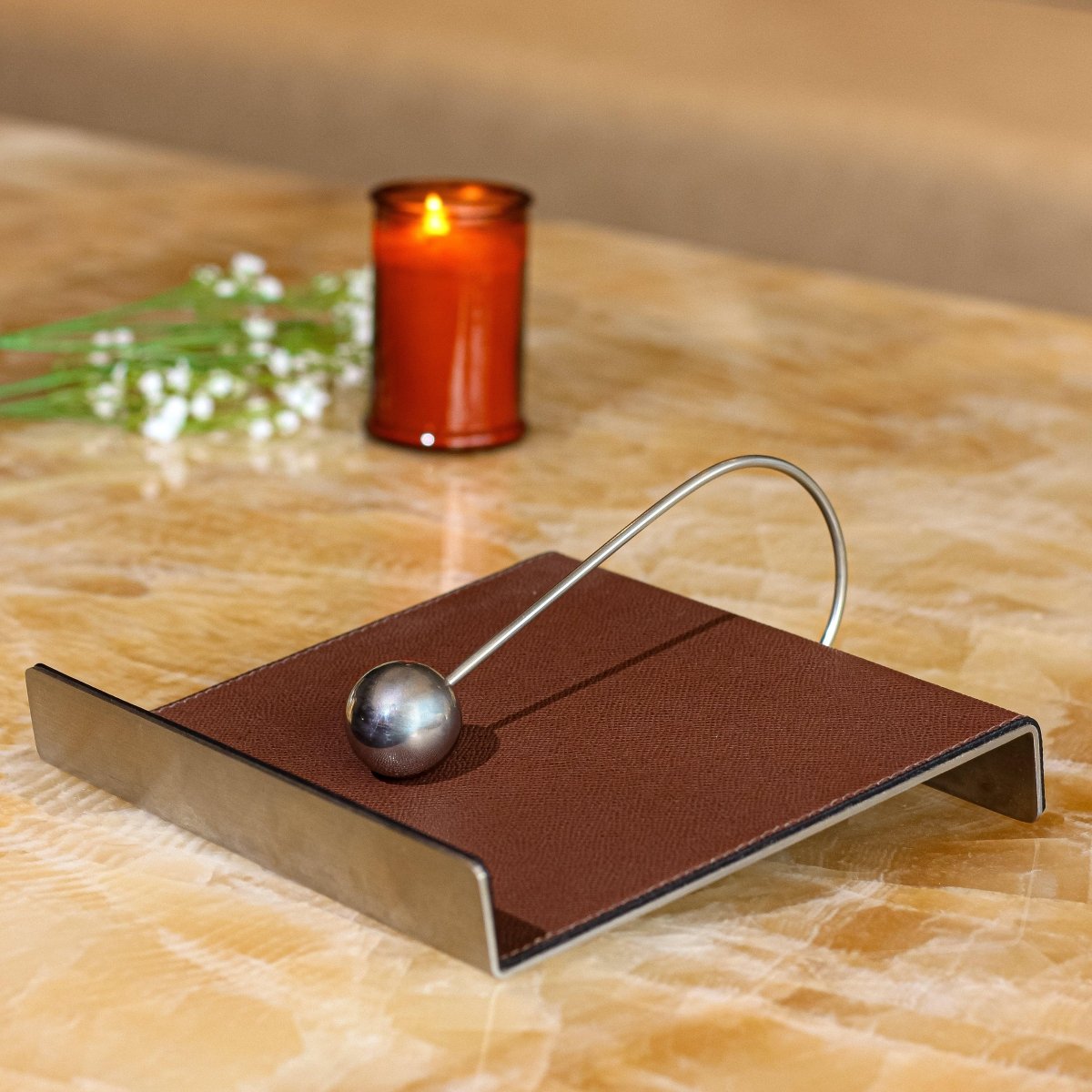 Tissue Holder Leather Tissue Holder - Coffee - Daamaira Home and Living Ltd