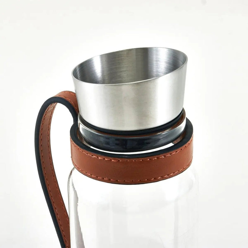 Leather Water Jug With Cups — image 4