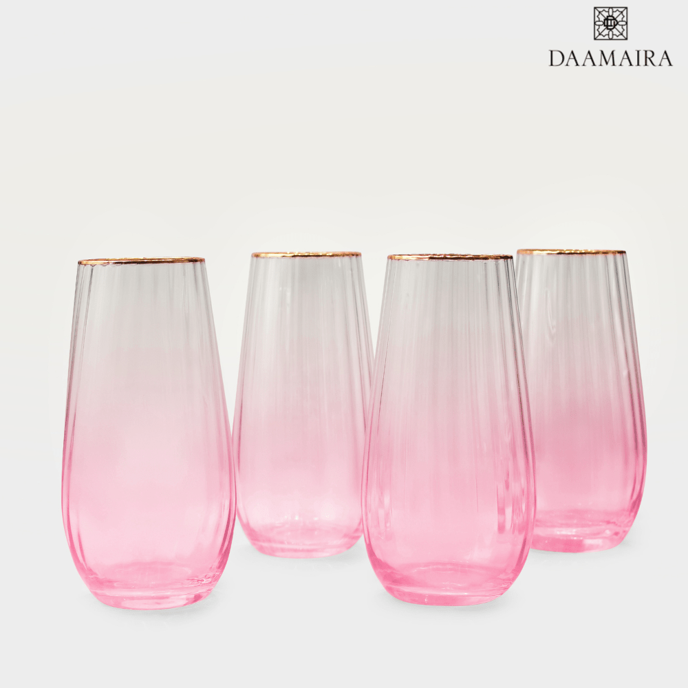 Drinking Glasses Lush Set Of 4 High Ball Glasses - Daamaira Home and Living Ltd