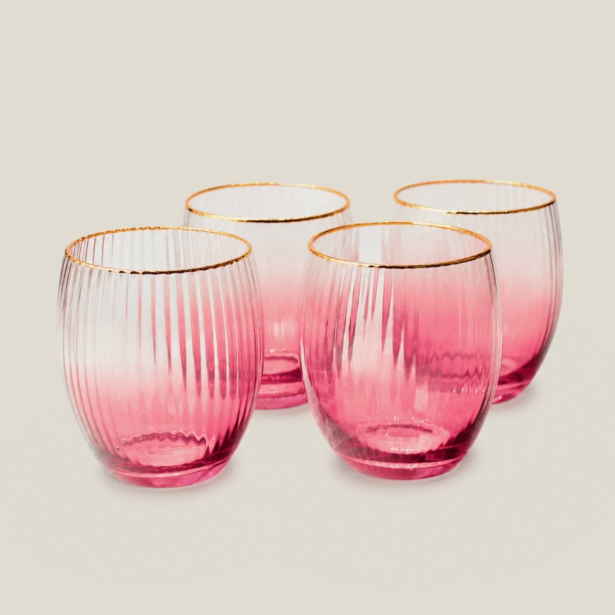Drinking Glasses Lust Set Of 4 Water Glasses - Daamaira Home and Living Ltd