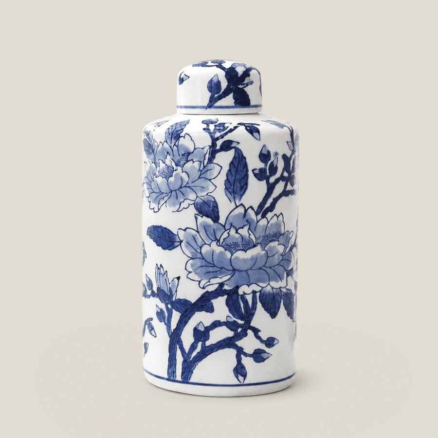 Magnolia Jar - Blue/White
