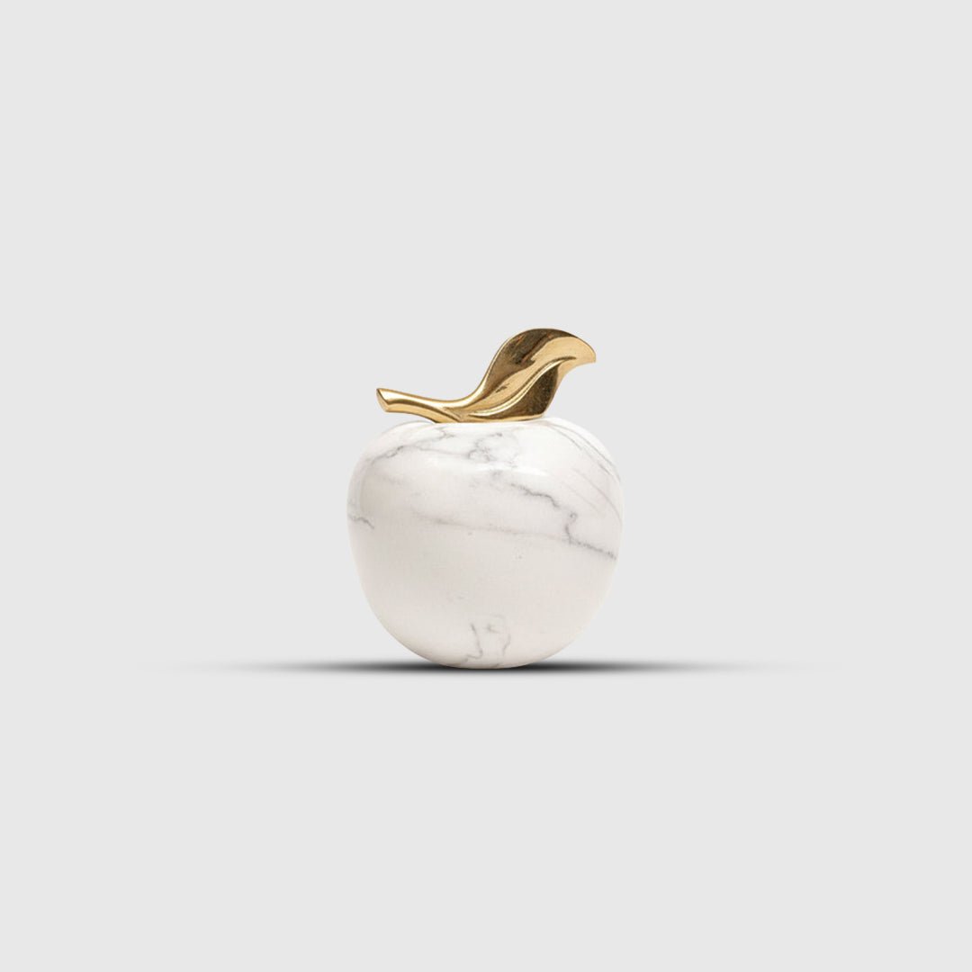 Decor Objects Marble Apple Decor Object - Daamaira Home and Living Ltd