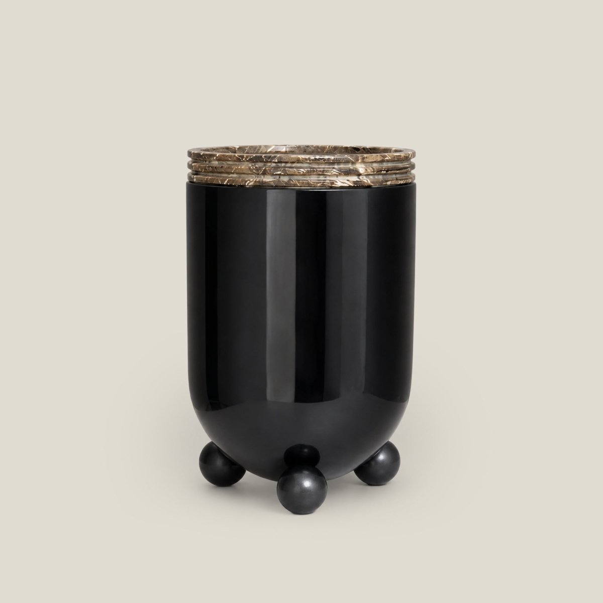 Vases Marble & Brass Tall Flower Vase - Daamaira Home and Living Ltd