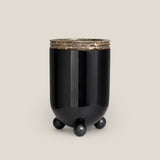 Marble & Brass Tall Flower Vase — view 1