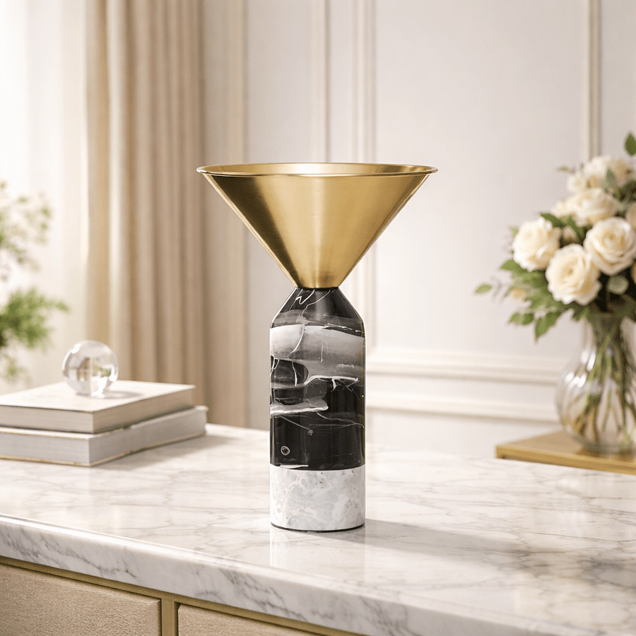 Marble Coop Flower Vase