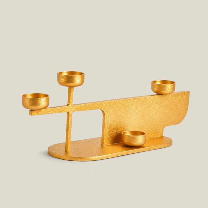 Moonlit Gold Candle Stand