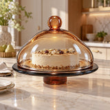 Murano Cake Platter with Cloche — thumbnail 2
