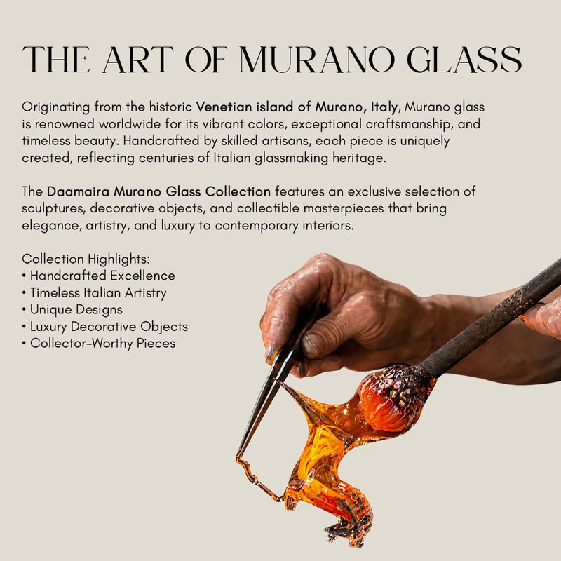 Murano Glass Blue Vase — image 4