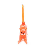 Murano Glass Pink Cat Sculpture — view 3