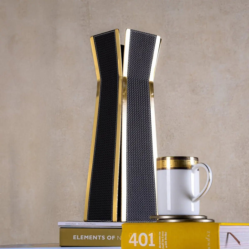 Nordic Flower Vase – Dark Brushed Gold — image 7