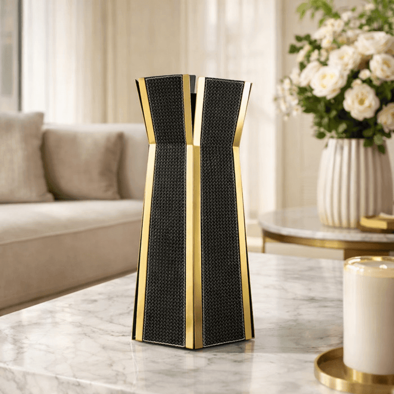 Nordic Flower Vase – Dark Brushed Gold — image 6