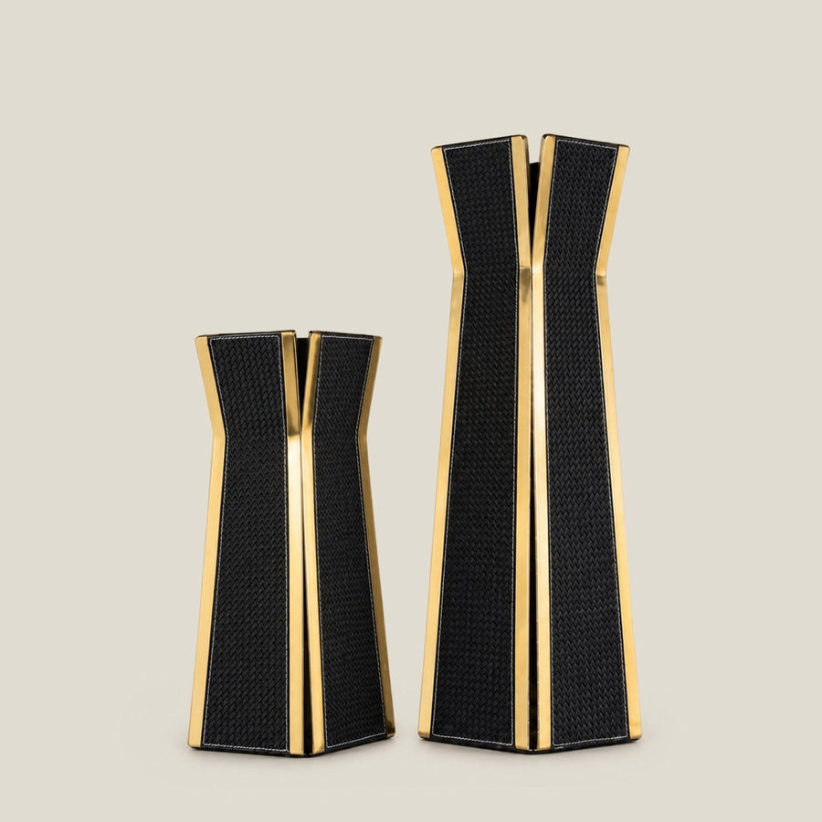 Nordic Flower Vase – Dark Brushed Gold