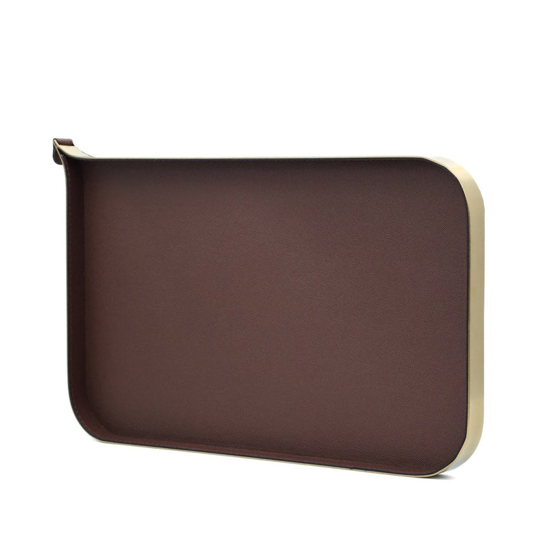 Nordic Vanity Serving Tray - Brush Gold & Brown Large — image 5