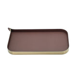 Nordic Vanity/Serving Tray - Brush Gold And Brown Small — view 3