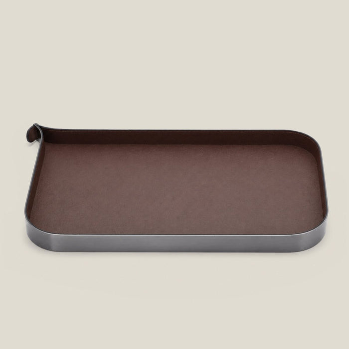 Nordic Vanity/Serving Tray - Smoke Grey And Brown Large