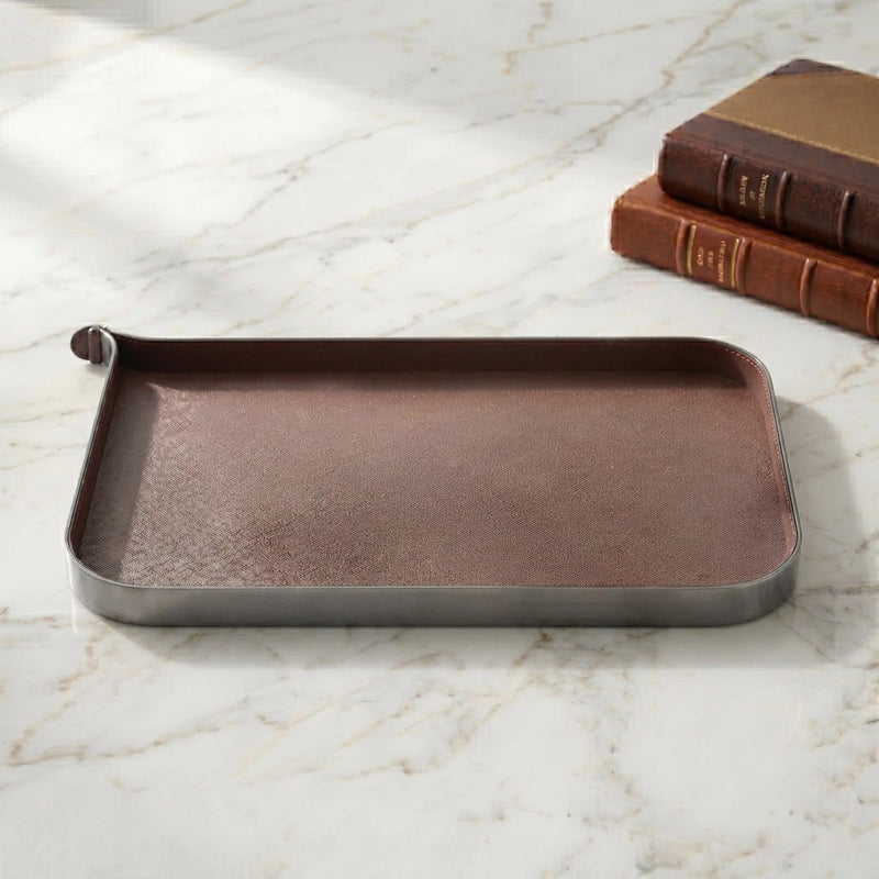 Nordic Vanity/Serving Tray - Smoke Grey And Brown Large — image 4