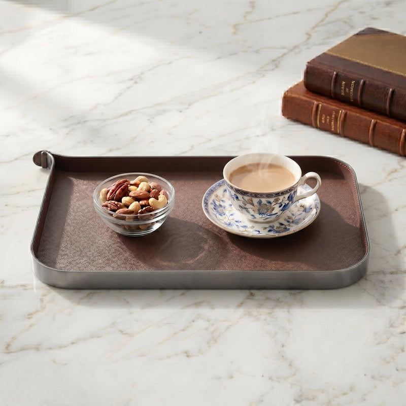 Nordic Vanity/Serving Tray - Smoke Grey And Brown — image 2