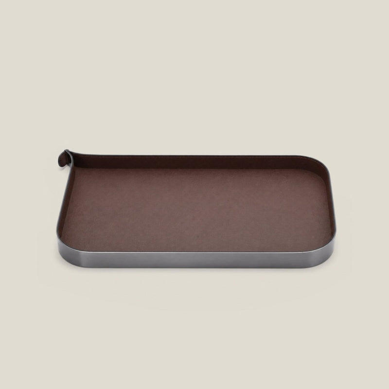 Nordic Vanity/Serving Tray - Smoke Grey And Brown — image 1