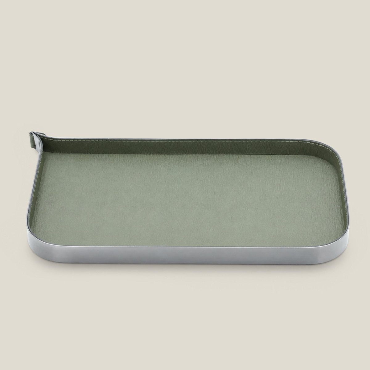 Organiser Tray Nordic Vanity/Serving Tray - Smoke Grey And Olive Green Small - Daamaira Home and Living Ltd