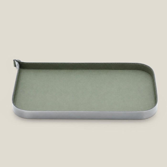 Nordic Vanity/Serving Tray - Smoke Grey And Olive Green Small