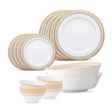Noritake BRUNSWICK GOLD 21PC DINNER SET — view 1