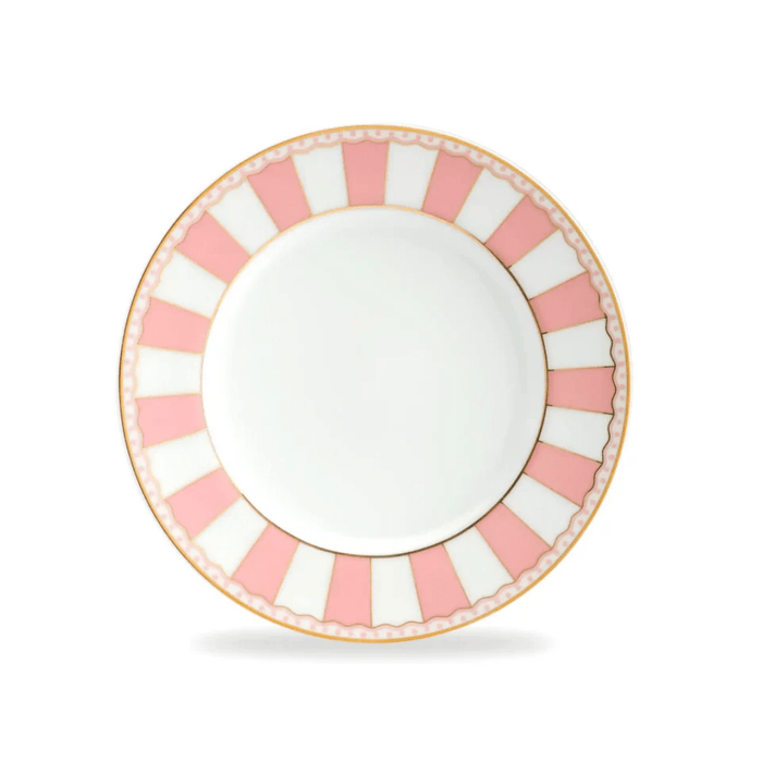 Noritake Carnivale Pink 2-Piece Cake Plate Set