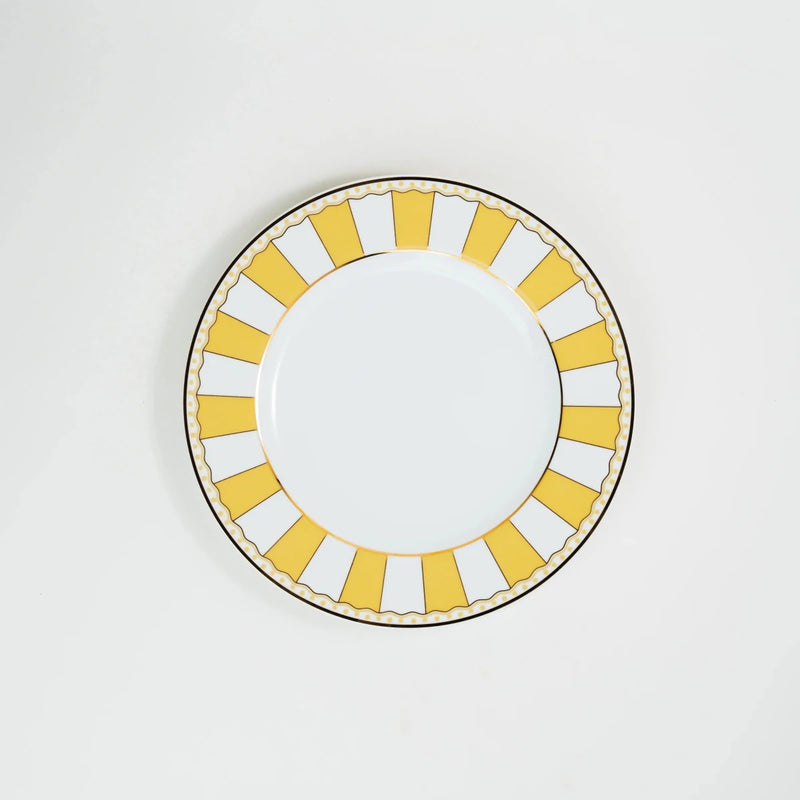 Noritake Carnivale Yellow 2-Piece Cake Plate Set — image 1