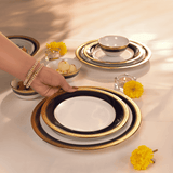 Noritake CRESTWOOD COBALT GOLD 21PC DINNER SET W/G — view 2