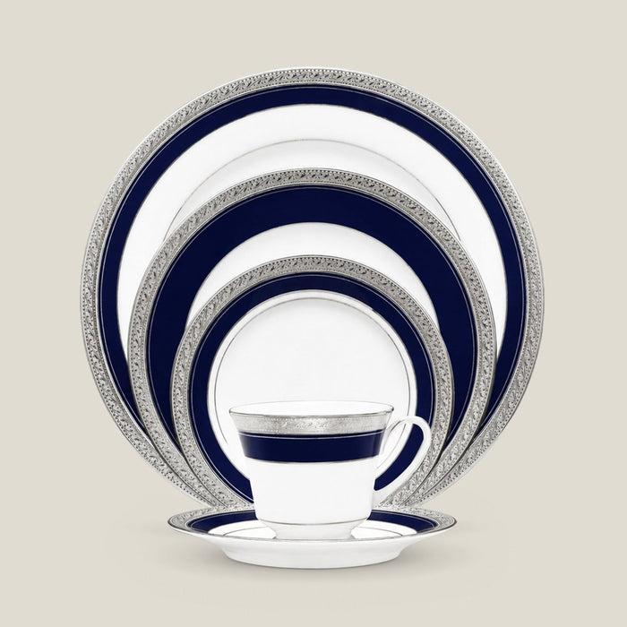 Noritake CRESTWOOD COBALT PLATINUM 12PC TEA SET W/GIFT BOX