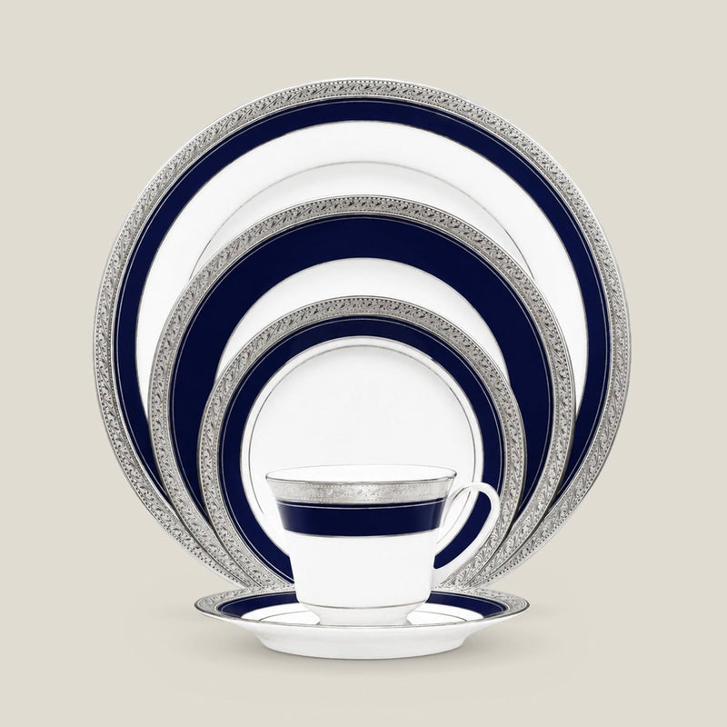 Noritake CRESTWOOD COBALT PLATINUM 12PC TEA SET W/GIFT BOX — image 1