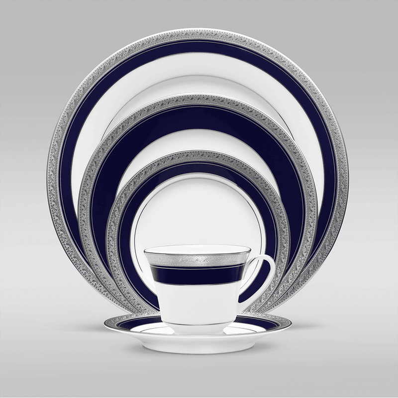 Noritake CRESTWOOD COBALT PLATINUM 12PC TEA SET W/GIFT BOX — image 6