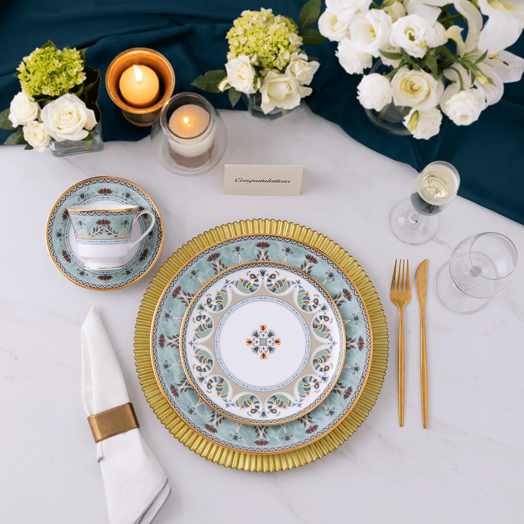 TEA SET Noritake SERENE GARDEN 12PC TEA SET W/GIFT BO - Daamaira Home and Living Ltd
