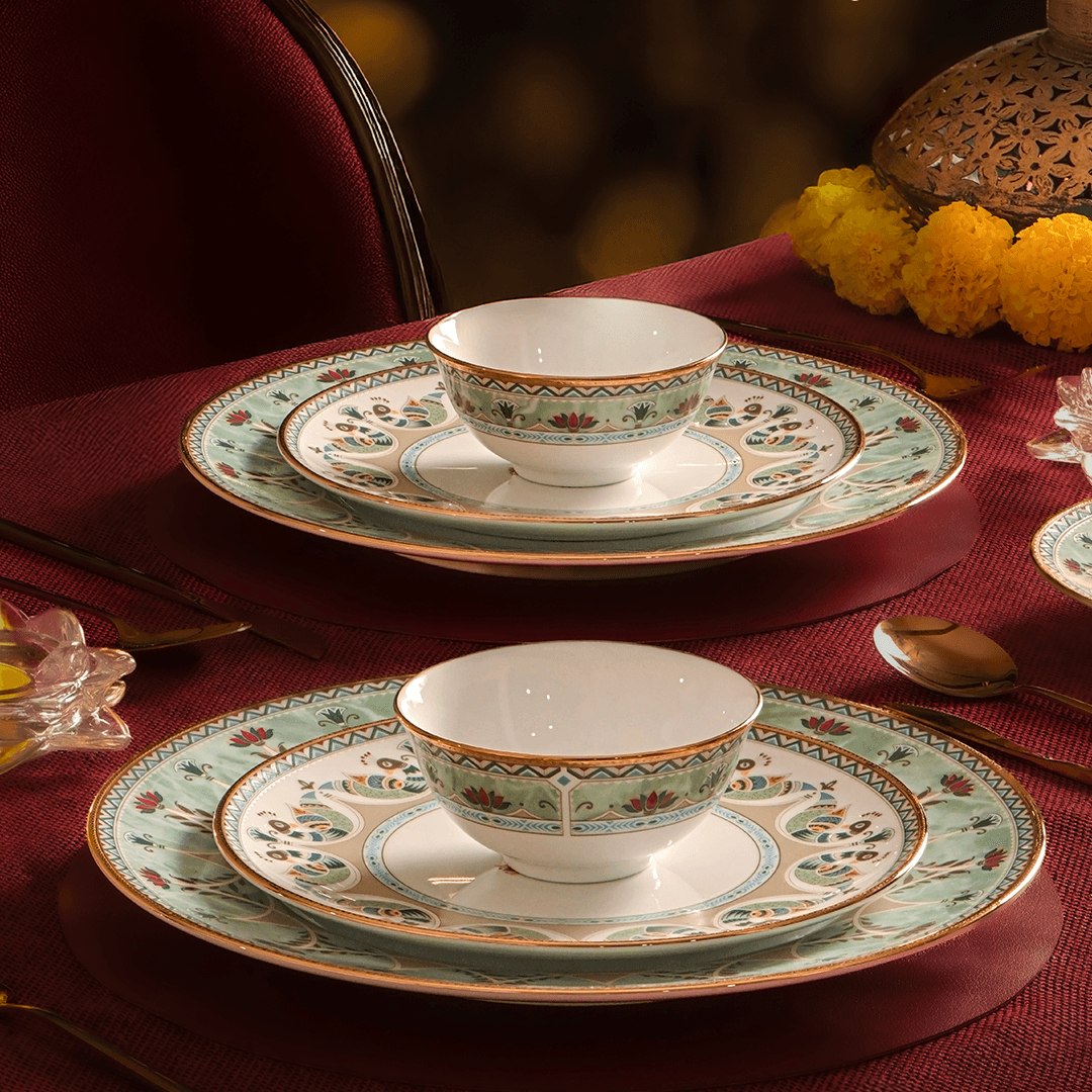DINNER SET Noritake SERENE GARDEN 21PC DINNER SET - Daamaira Home and Living Ltd