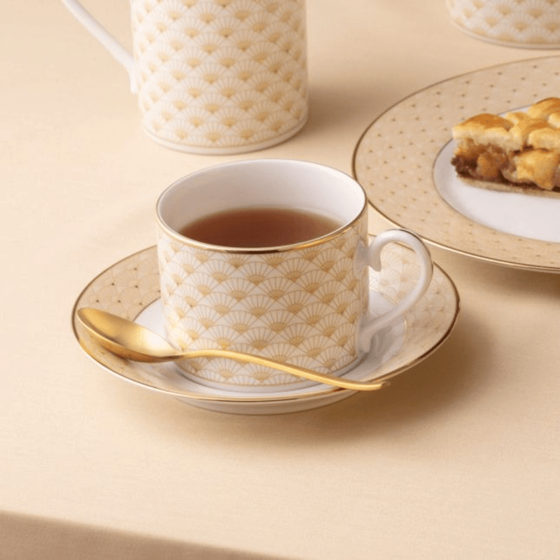 Noritake TROCADERO GOLD 12 PC TEA SET — image 1