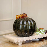 Olive Pumpkin Sculpture — view 2