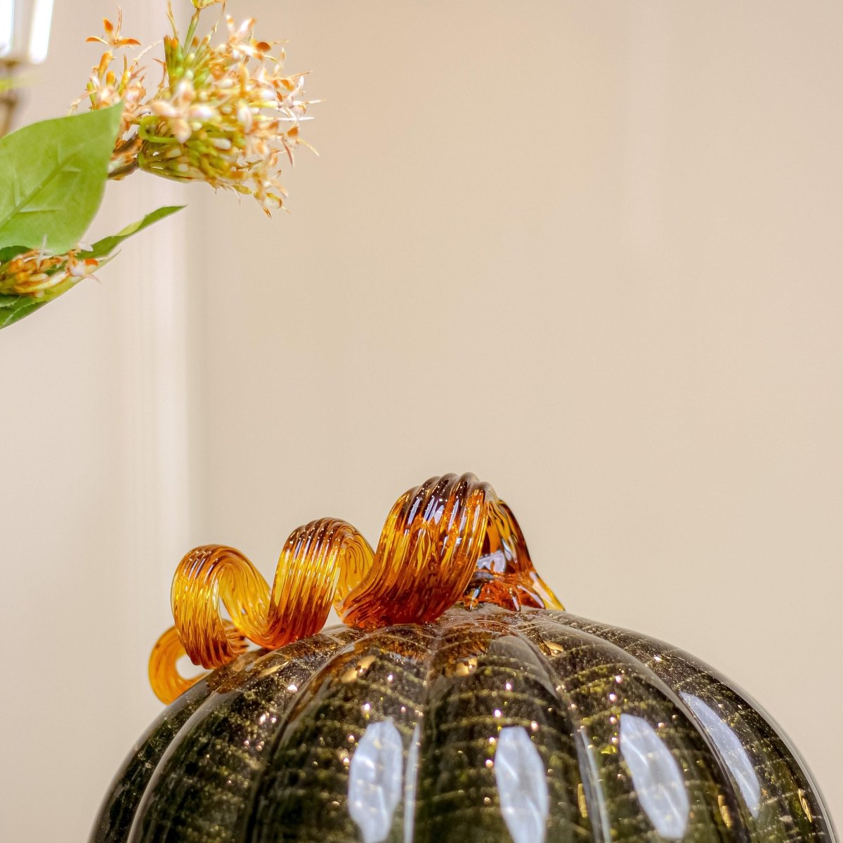 Sculptures & Figurines Olive Pumpkin Sculpture - Daamaira Home and Living Ltd