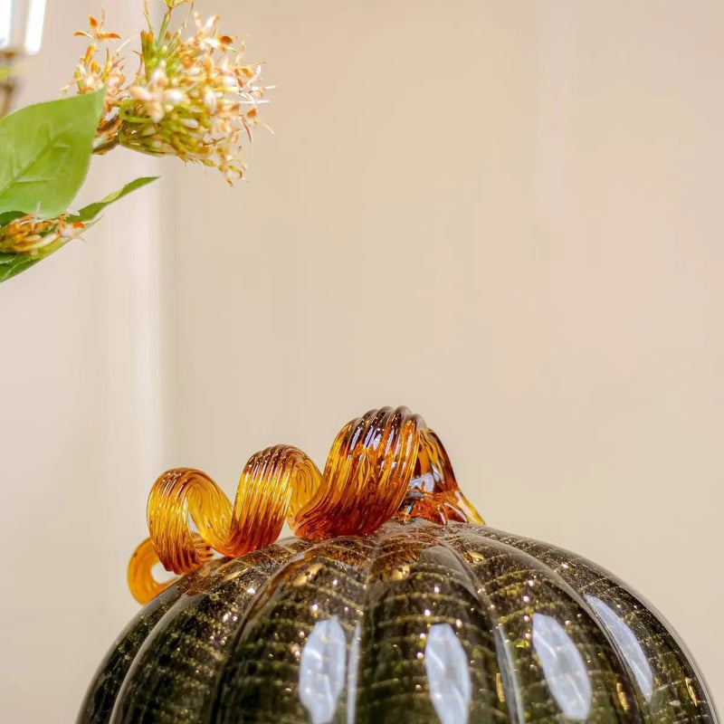 Olive Pumpkin Sculpture — image 3