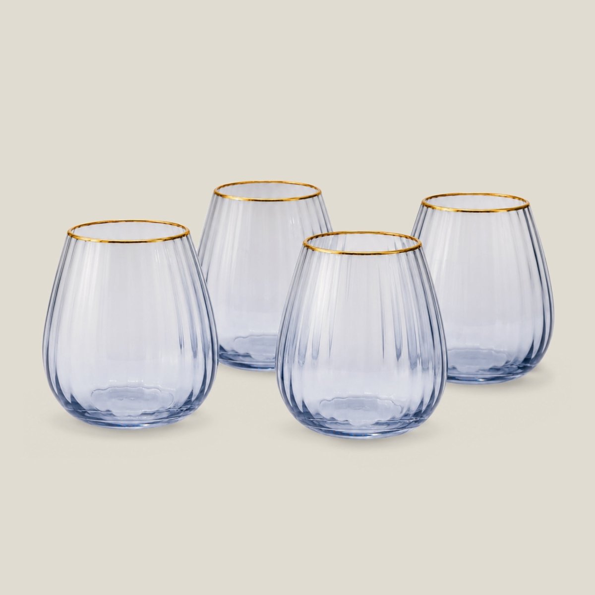 Drinking Glasses Ombre Set Of 4 Water Glasses - Daamaira Home and Living Ltd