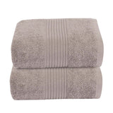 Optimist Bloom Berne 144TC Cotton 6PC Bed Bath Set - Gray / Blue Stripes — view 3