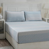 Optimist Bloom Multi Ikat 144TC Cotton 6PC Bed Bath Set - Polka Dots & Gray Towel — view 2