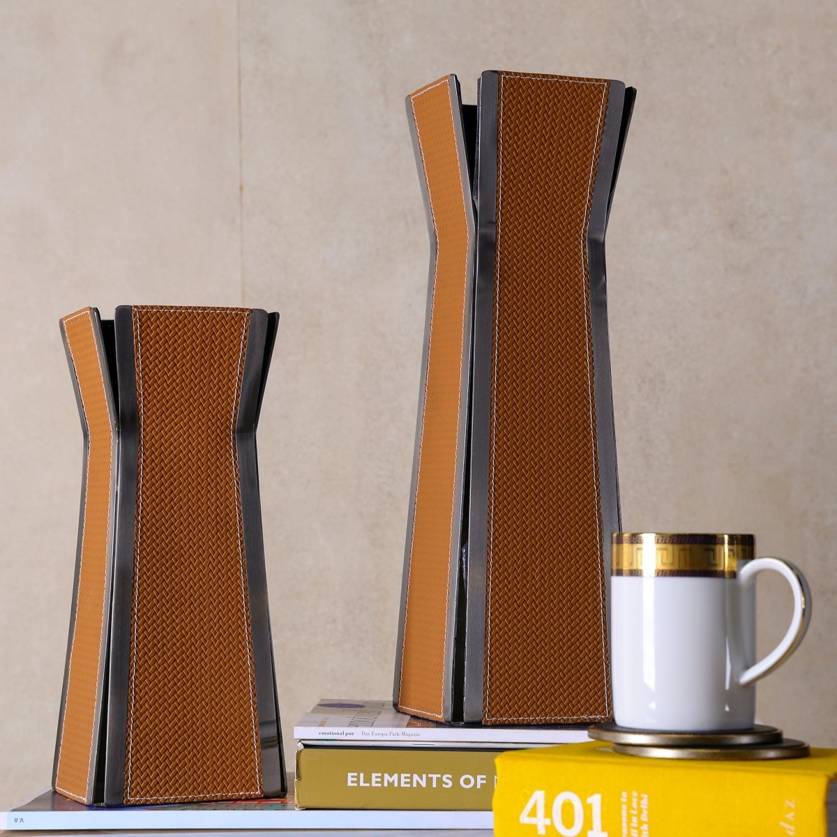 Vases Orange Nordic Vase Large - Daamaira Home and Living Ltd