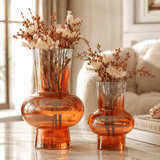 🎁 Orange Ombre Flower Vase — view 1