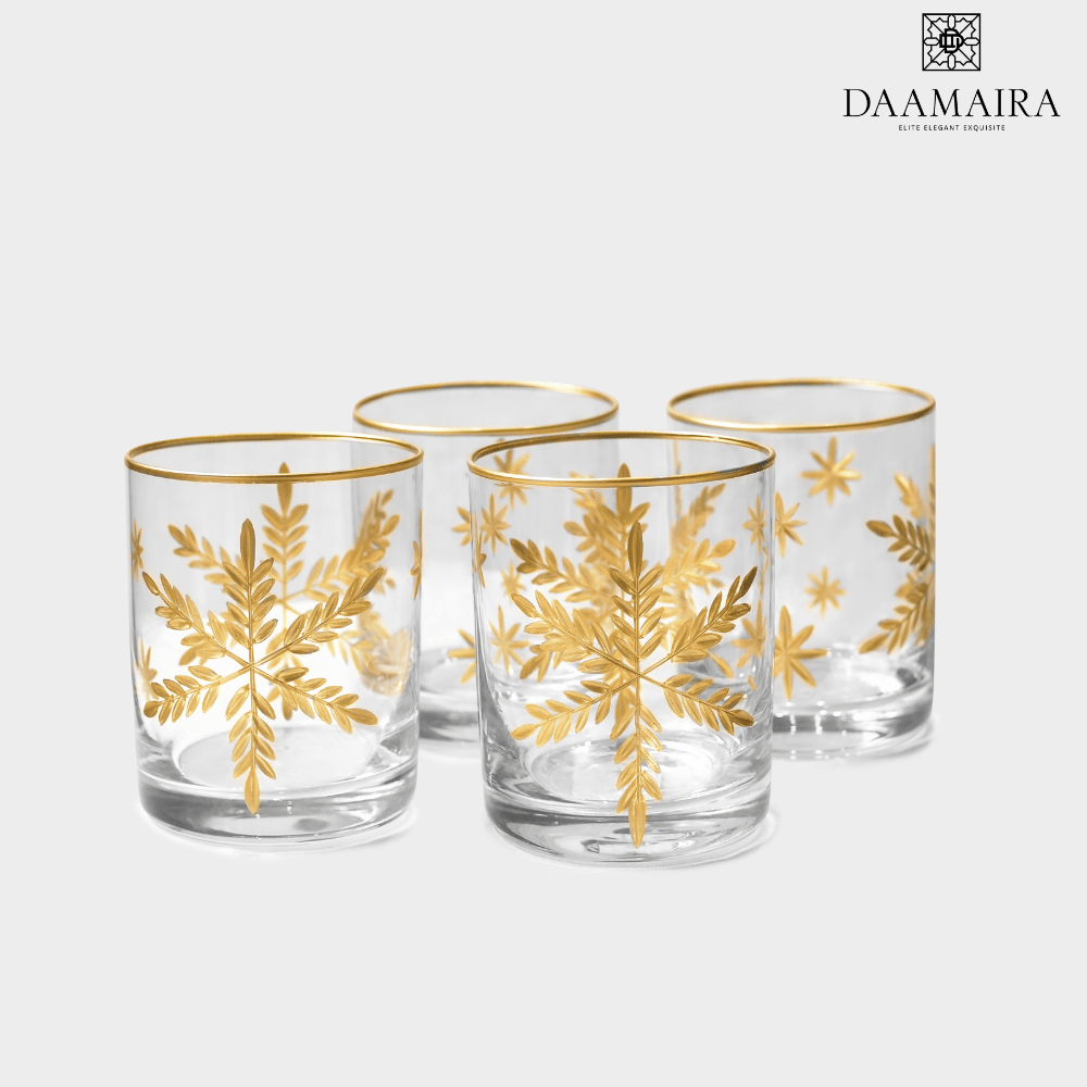 Drinking Glasses Paris Set Of 4 Scotch Glasses - Daamaira Home and Living Ltd
