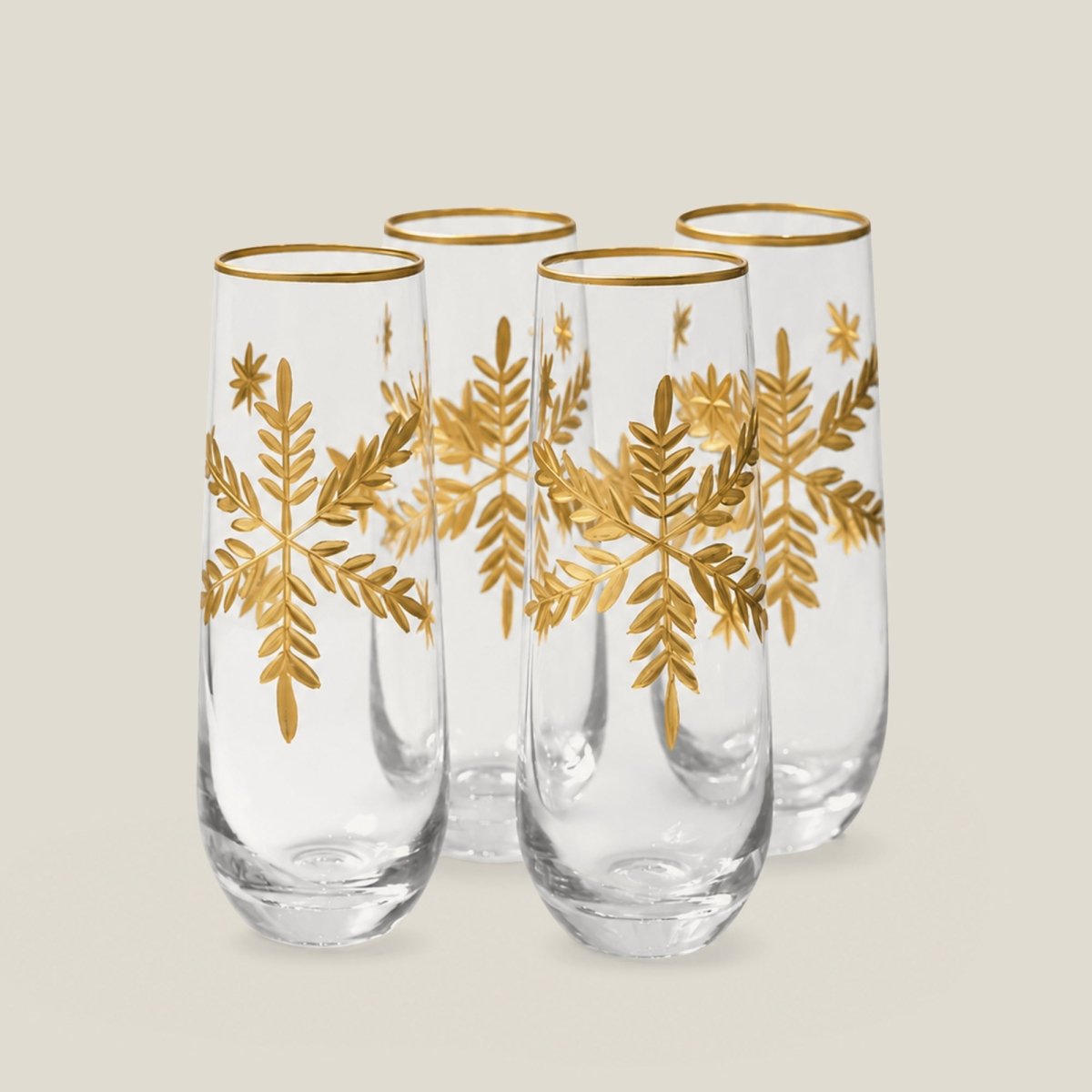 Drinking Glasses Paris Set Of 4 Tall Glasses - Daamaira Home and Living Ltd