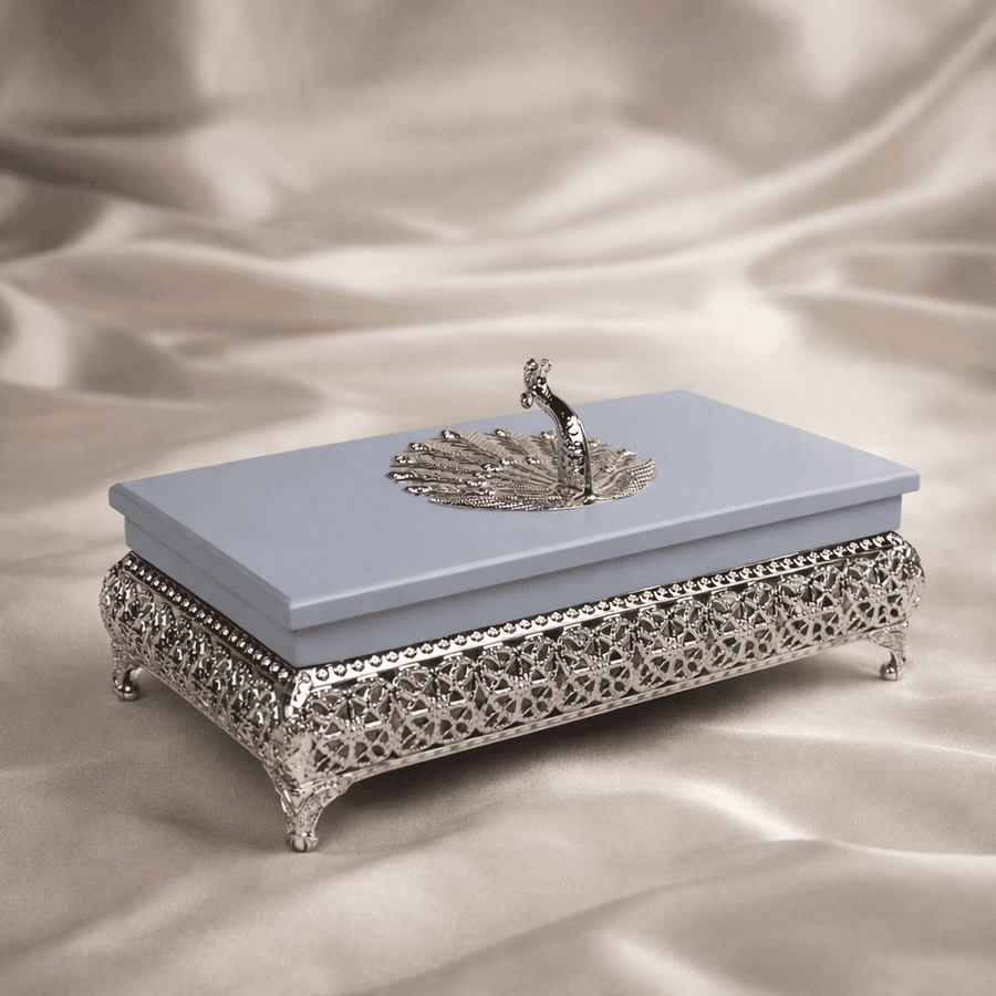 Peacock Dry Fruit Box with Lid