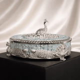 Peacock Dry Fruit Box with Lid – 20 cm — view 7